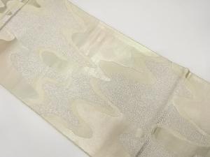 アンティーク　変わり霞模様織り出し袋帯（材料）